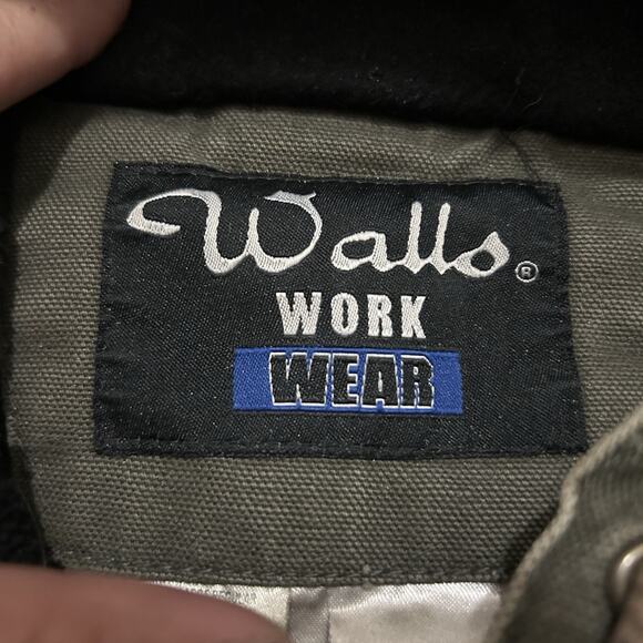 Walls Workwear Hooded Canvas Jacket Size 2XL Distressed Green - Picture 10 of 13